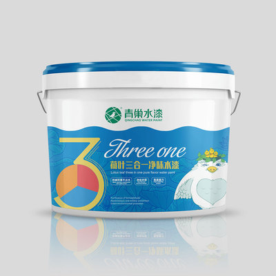 荷叶三合一净味水漆